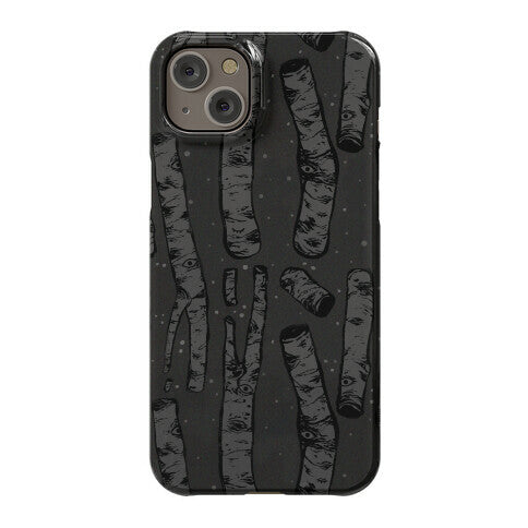 Birch Trees in the Darkness Phone Case