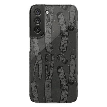 Birch Trees in the Darkness Phone Case