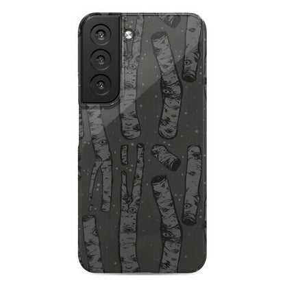 Birch Trees in the Darkness Phone Case