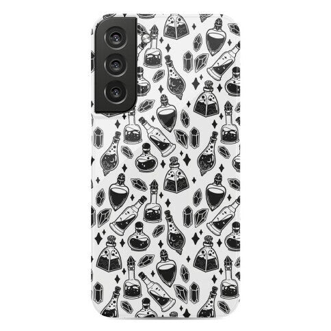 Black On White Potions Pattern Phone Case