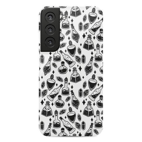 Black On White Potions Pattern Phone Case