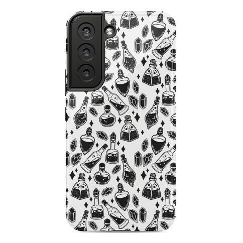 Black On White Potions Pattern Phone Case