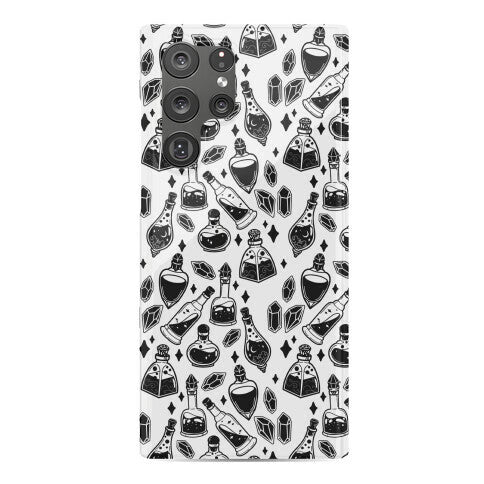 Black On White Potions Pattern Phone Case
