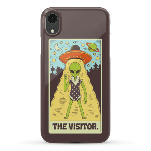 The Visitor Alien Tarot Card Phone Case