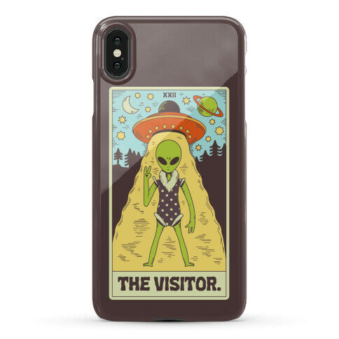 The Visitor Alien Tarot Card Phone Case