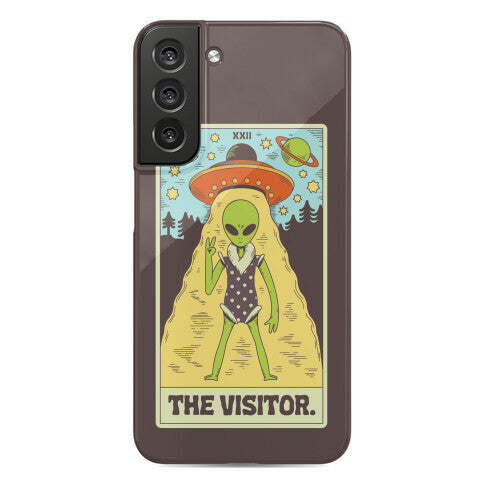 The Visitor Alien Tarot Card Phone Case