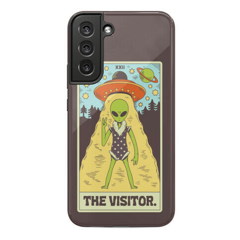 The Visitor Alien Tarot Card Phone Case