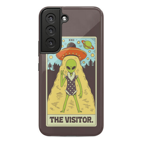 The Visitor Alien Tarot Card Phone Case