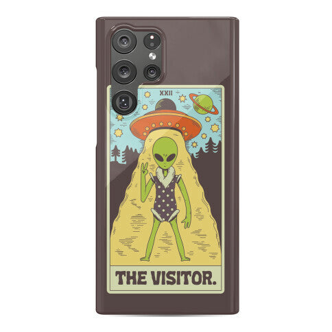The Visitor Alien Tarot Card Phone Case