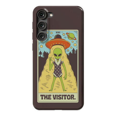 The Visitor Alien Tarot Card Phone Case