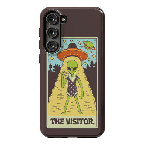 The Visitor Alien Tarot Card Phone Case