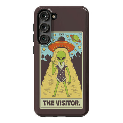 The Visitor Alien Tarot Card Phone Case