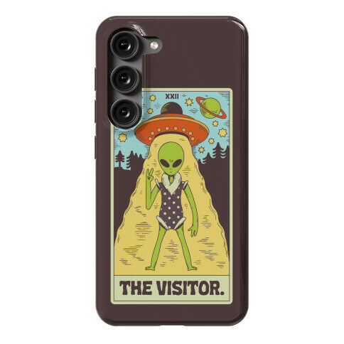 The Visitor Alien Tarot Card Phone Case