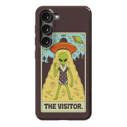 The Visitor Alien Tarot Card Phone Case