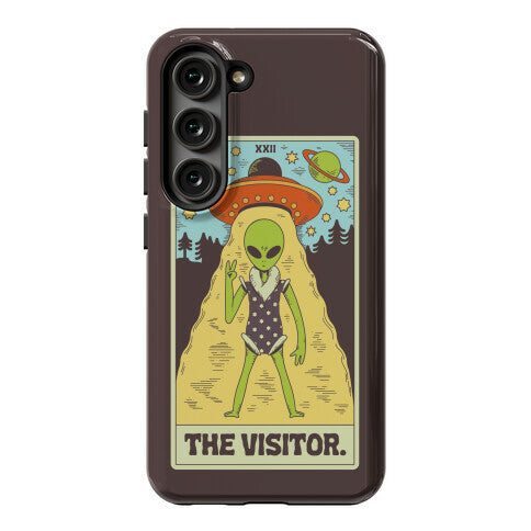 The Visitor Alien Tarot Card Phone Case