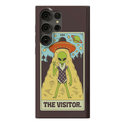 The Visitor Alien Tarot Card Phone Case