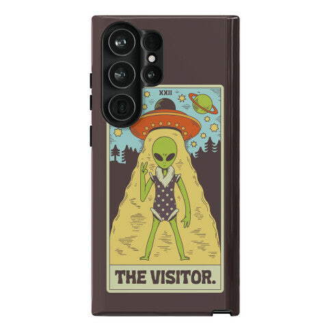 The Visitor Alien Tarot Card Phone Case