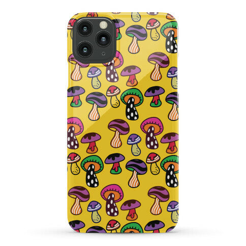 Funky Mushroom Pattern Phone Case