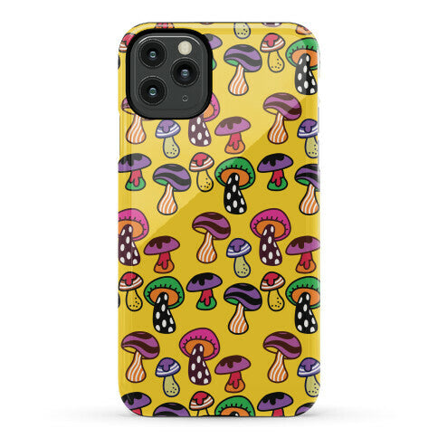 Funky Mushroom Pattern Phone Case