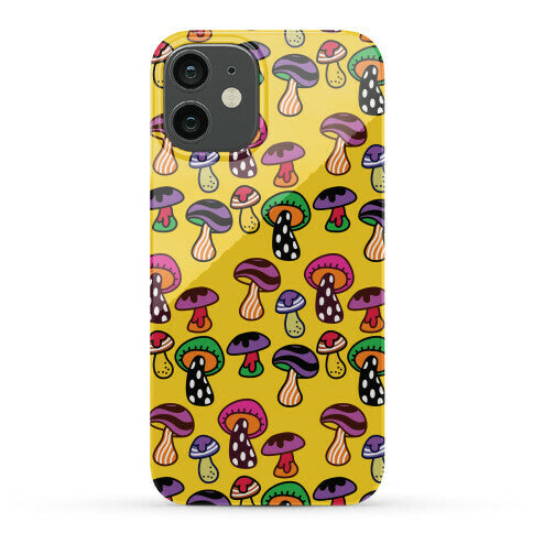 Funky Mushroom Pattern Phone Case