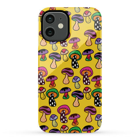 Funky Mushroom Pattern Phone Case