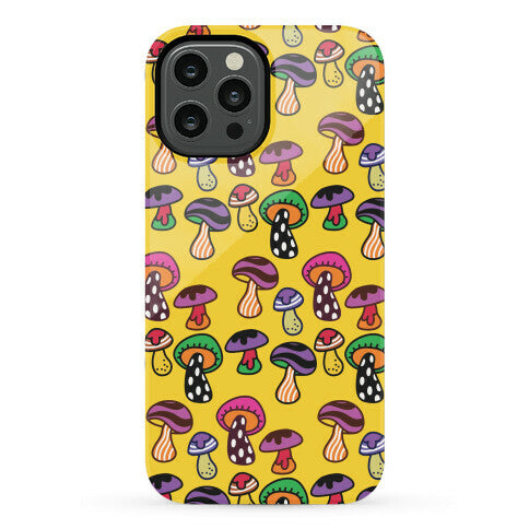 Funky Mushroom Pattern Phone Case