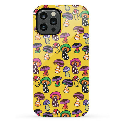 Funky Mushroom Pattern Phone Case