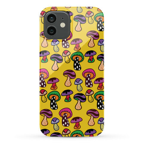 Funky Mushroom Pattern Phone Case