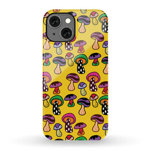 Funky Mushroom Pattern Phone Case