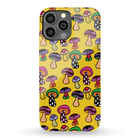 Funky Mushroom Pattern Phone Case