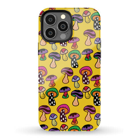 Funky Mushroom Pattern Phone Case