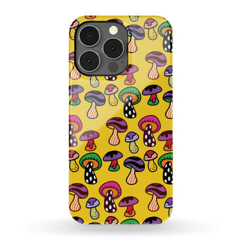 Funky Mushroom Pattern Phone Case