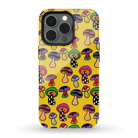 Funky Mushroom Pattern Phone Case