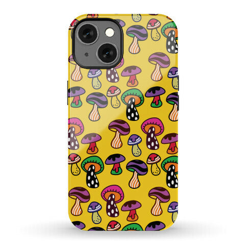 Funky Mushroom Pattern Phone Case