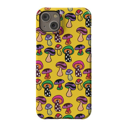 Funky Mushroom Pattern Phone Case