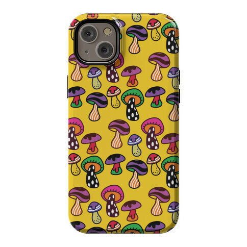 Funky Mushroom Pattern Phone Case