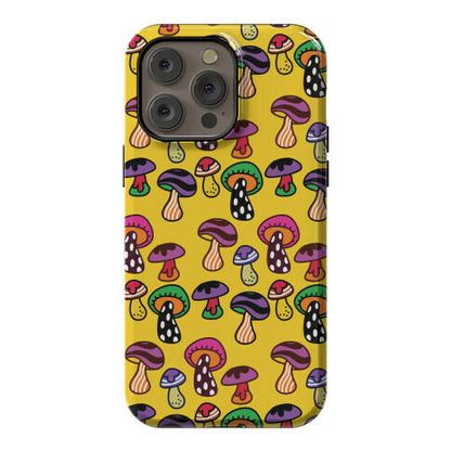 Funky Mushroom Pattern Phone Case