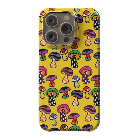 Funky Mushroom Pattern Phone Case