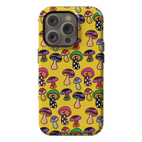 Funky Mushroom Pattern Phone Case