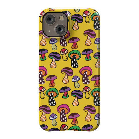 Funky Mushroom Pattern Phone Case