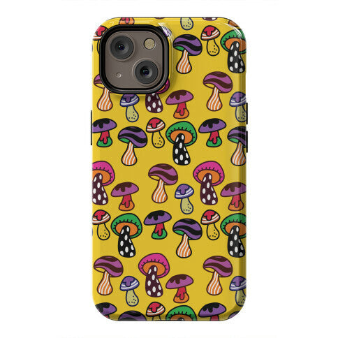 Funky Mushroom Pattern Phone Case