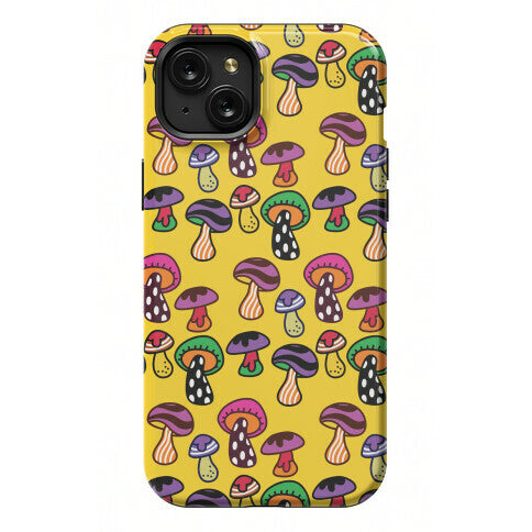 Funky Mushroom Pattern Phone Case