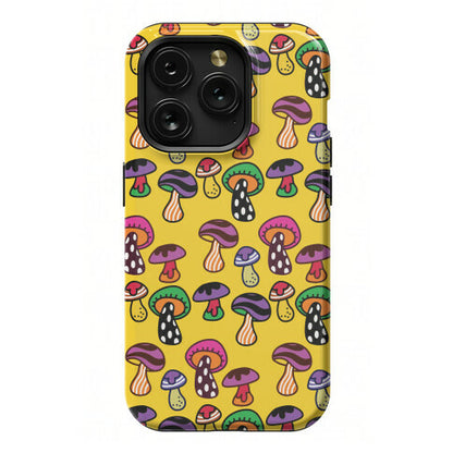 Funky Mushroom Pattern Phone Case