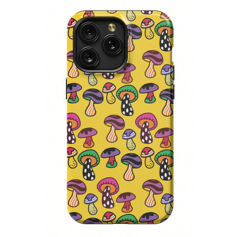 Funky Mushroom Pattern Phone Case