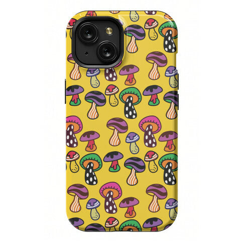 Funky Mushroom Pattern Phone Case