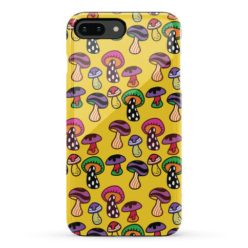 Funky Mushroom Pattern Phone Case