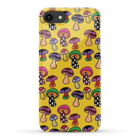 Funky Mushroom Pattern Phone Case