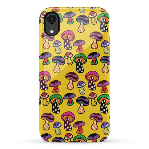 Funky Mushroom Pattern Phone Case