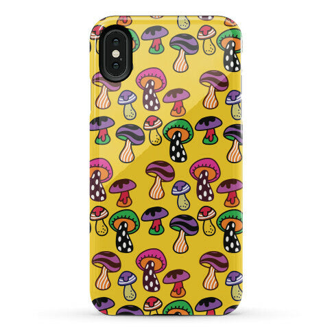 Funky Mushroom Pattern Phone Case