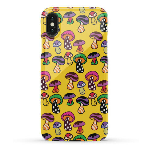 Funky Mushroom Pattern Phone Case